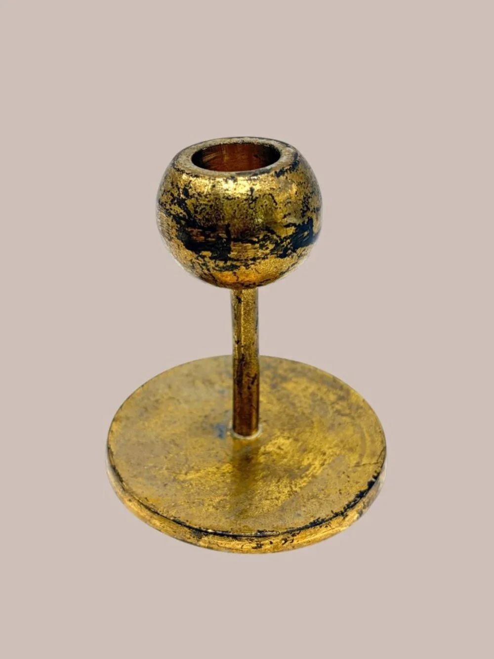 West Elm Aaron Probyn Brass Candle Holder Small 3.5